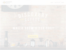 Tablet Screenshot of discoverycoffee.com